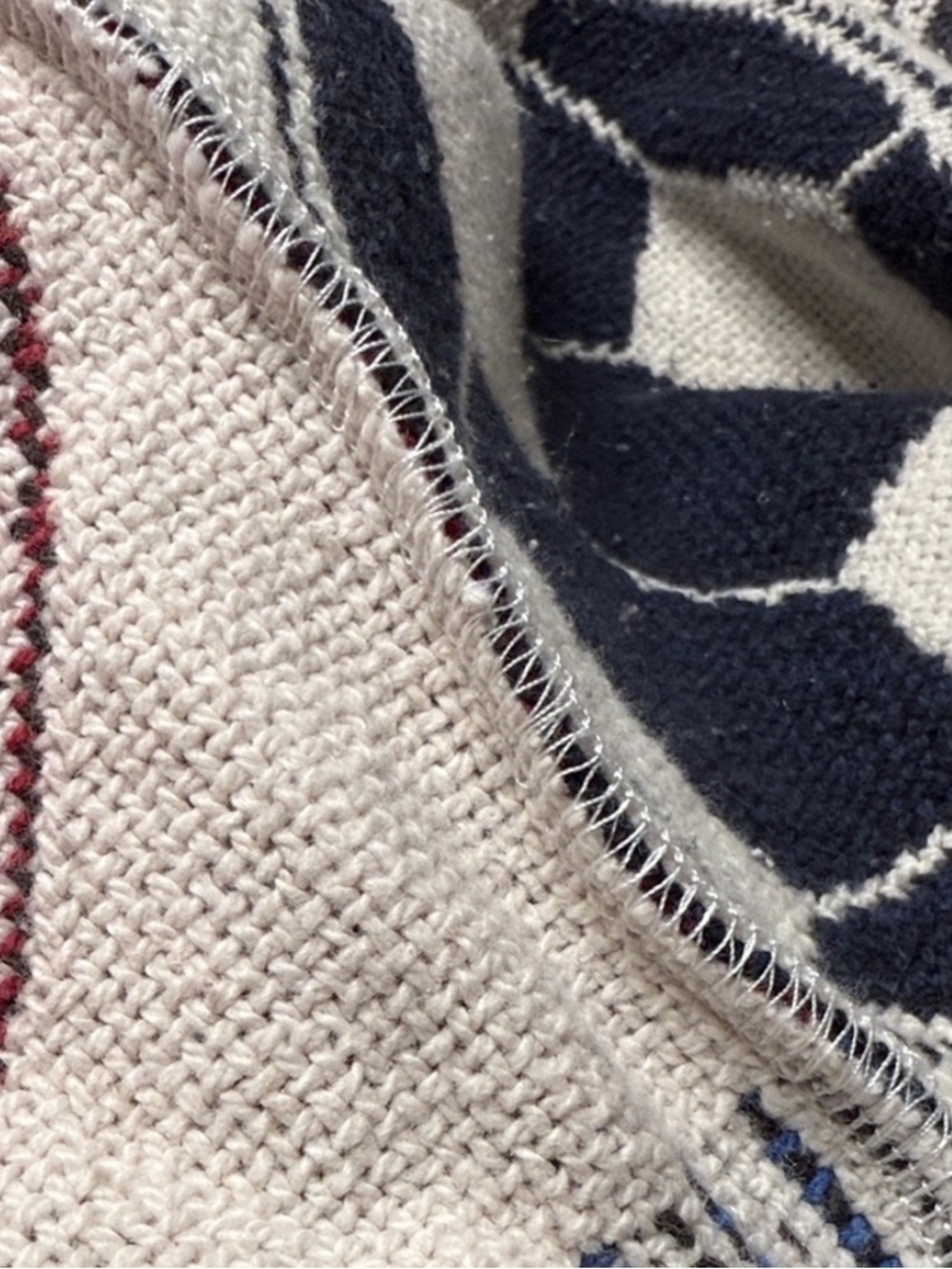 Fringed Soccer Ball Vest Upcycled Blanket Throw - Picture 4 of 8